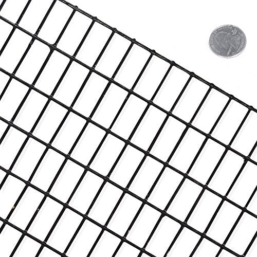 Fencer Wire 16 Gauge Black Vinyl Coated Welded Wire Mesh Size 0.5 inch by 1 inch (3 ft. x 50 ft.) - size: 3 ft. x 50 ft.
