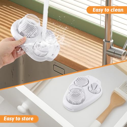 3 in 1 Boiled Egg Slicer, 3 Slice Modes Chopper Cutter with Brush, Manual Egg Slicer Steel Wire Dicer for Hard Boiled Eggs, Kitchen Gadget for Soft Fruit Butter, Labor Saving - color: White