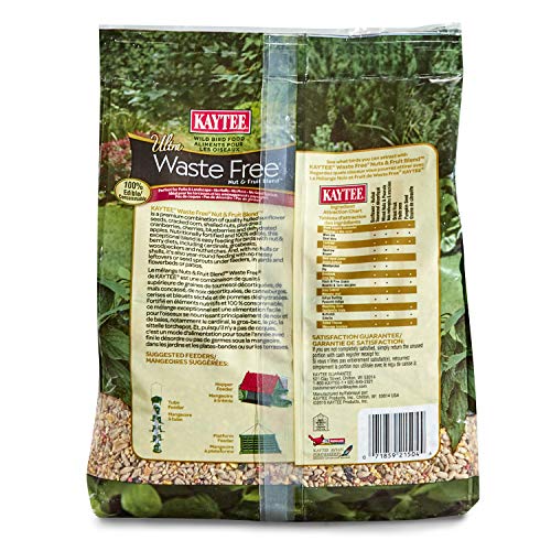 Kaytee Wild Bird Food, 5.5 Pound | Waste Free | Nut and Fruit Blend | For Multiple Bird Species | Pack of 2 - size: 5.5 Pound (Pack of 2)