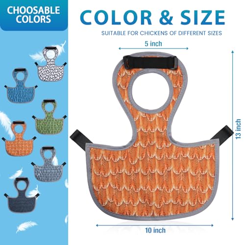 Chicken Saddle for Hens - Chicken Aprons for Hens With Adjustable Straps, Chicken Aprons & Vest Jacket for Hens - style: Yellow Feather