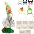Yalikop Magnetic Goose Key Holder Interchangeable Support Desk Goose 7 Inch, Customized Sign, Cute Key Holder Stand for Inspirational Signs, Gift for Gooses Lover, Do Not Pet, Personalized