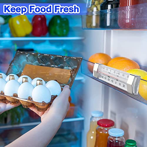 Fridge Refrigerator Freezer Thermometer, 12 Pack | 12-pack Thermometer material Plastics Stainless Steel Good quality Easy to install Cheap battery free easy food safe