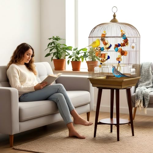Natural Bird Rope Perches Toys, Birdcage Hanging Chew Toys | Parakeet Swing Chew Toys, Birdcage Hanging Toys, For Conure Cockatiel Budgies Lovebird Parrot