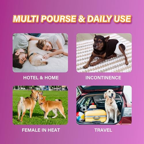 HONEY CARE All-Absorb Disposable Dog Diapers XL Size, Improved Bigger Size, 12 Count, Super Absorbent, Breathable, Wetness Indicator - size: X-LARGE