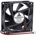 GDSTIME 4500RPM 80mm x 25mm 12V High Speed Dual Ball DC Cooling Fan 2 Pin | Big Airflow, Brushless, PC Computer Case Power Supply Fan, for Wine Cooler, Amplifiers, RV Fridge, Incubator, Electronics - size: 80x25mm