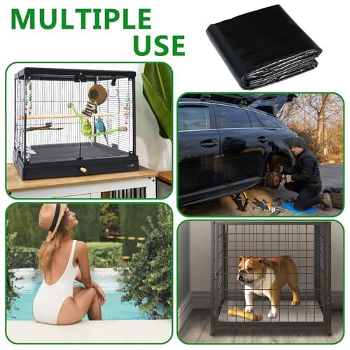 Large Bird Cage Mat, 31 × 39 Inch Waterproof Felt Pad Absorbent Under Cage Mat for Dog Crates Bird Cages Reptile Aquariums with Non Slip Backing Protector for Hard Flooring Surfaces - size: 31x39 Inch