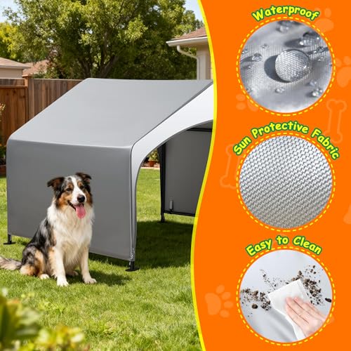 Outdoor Dog Tent Waterproof, Versatile Canopy Tent for Pets | 4'X4'X3.3' Dog Tent, Windproof & Waterproof, Easy To Clean, Spacious Rest Space Suitable For Pets