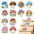 MAYJOYDIY 24Pcs 12 Styles Mushroom Plant Acrylic Chip Clips Colorful Mushroom Cluster Bag Sealer Sealing Closures Cute Daisiy House Pizza Bag Clips for Food Storage Airtight Seal Grip - style: Mushroom