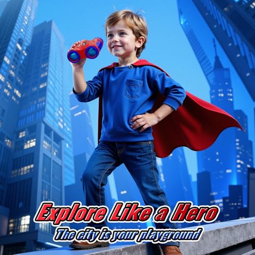 Boy Toys Age 3-12,Binoculars for Kids with Bird Watching Manual&Compass,Outdoor Camping Backyard Toddler Toys,3 4 5 6 7 8 9 10 11 12 Year Old Xmas Birthday Gifts,3-4 4-6 6-8 8-12 Year Old Kids Gift