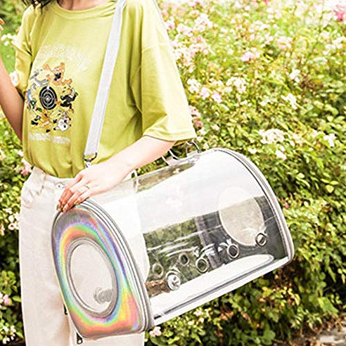Bird Carriers Portable Bird Carrier Transparent Breathable Travel Cage Tote Bag Parrot Handbag Outdoor Pet Travel Houlder Bag 1Pcs