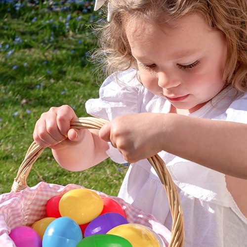 Giraffe 150 Pack Fillable Easter Eggs Bulk – Multi Color Empty Plastic Eggs for Kids - Easter Basket Stuffers for Kids Egg Hunt Prizes Party Favors Classroom Prizes Treasure Box Toys