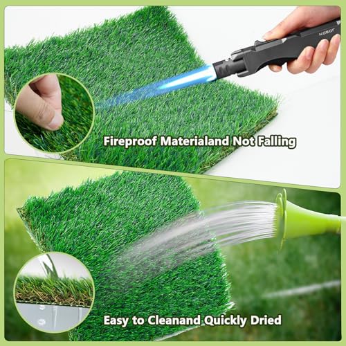 THREE ORANGES Chicken Nesting Box Pads, Washable Artificial Grass Nesting Pads Cuttable Chickens Nest Box Bedding Liners for Hen Coop Egg Duck Chicks Goose 12x12x1.35inch (8 Pack) - size: 8pcs-12x12x1.35 inches