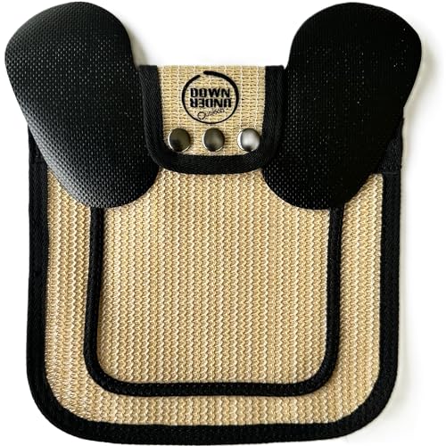 DOWN UNDER OUTDOORS Medium-Large Chicken Saddle Hen Apron Saver (Sand Mesh) | Adjustable Straps, Chicken Apron, Poultry Saver, Pet Supplies, Including Shoulder Cover, Breathable Cotton Canvas/Mesh - color: Sand Mesh