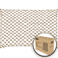 Jute Hemp Rope Nets for Safety and Decoration: Indoor & Outdoor Use, Kids' Climbing, and Versatile Protection (4ft x 12ft) - size: 4ft x 12ft