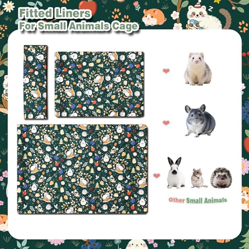 Ferret Cage Liner for Ferret Nation & Critter Nation Cage | Washable Bedding, Leakproof Cage Accessories for Ferrets, Chinchillas, Rats & Other Small Animals( Single Unit combo) - size: Single Unit combo