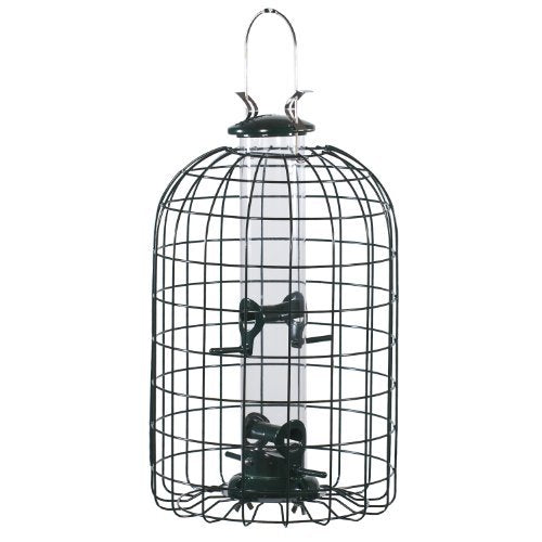 WOODLINK LTD. Audubon Wild Bird 1.25 lb. Plastic/Wire Caged Tube Bird Feeder 4 Ports