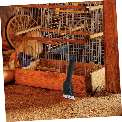 HANABASS Birdcage Cleaning Brush Bird Litter Scraper Stainless Steel for Bird Lovers