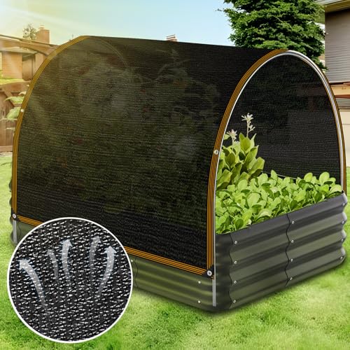 Shade Cloth - for Garden 90% Plant Shades Mesh Tarp with Grommets Outdoor Sun Shades Netting for Chicken Coop Greenhouse Vegetables Pergola Patio Cover - size: 6×12FT