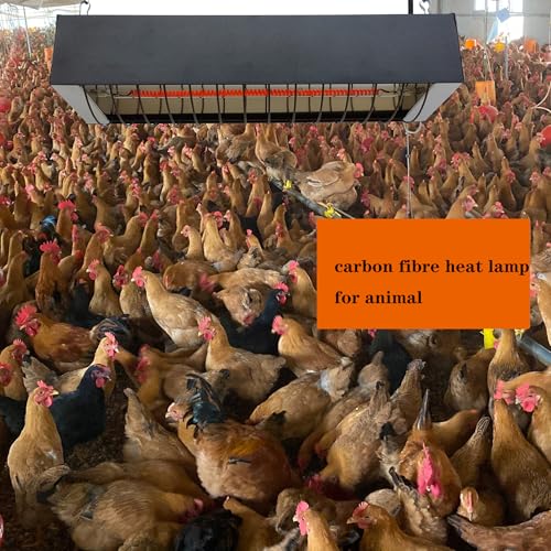 Heat Lamp for Chicks, Carbon Fiber Heating Element, Energy-Saving Poultry Equipment (330W)