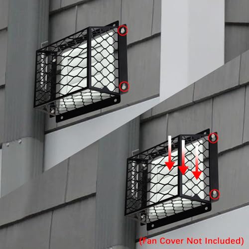 Dryer Vent Bird Guard,Dryer Vent Cover Outside for 3-4 inch Vent Hoods-2pk | Universal Outdoor Bird Guard for Dryer Vent & Bathroom Exhaust,Galvanized Steel Bird Cage 7"Lx7"Wx5"H,Prevent Bird From Enter - size: 7"Lx7"Wx5"H, style: Black-2PCS