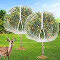 2PCS Large Fruit Tree Netting with Drawstring and Zipper, 10 x 10FT Blueberry Bush Netting Cover, Garden Bird Netting Plant Cover for Protect Plant Fruit Flower from Birds, Bugs, Cicadas, Insects - color: 2pcs-10x10ft