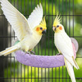 U Shape Parrot Perch Cage for 4cm Large Pad Fits Bird perches | Fits Horizontal Vertical Bars Washable Colorfast Resin Perch for Budgies, Cockatiels to Trim Nails Beak Naturally