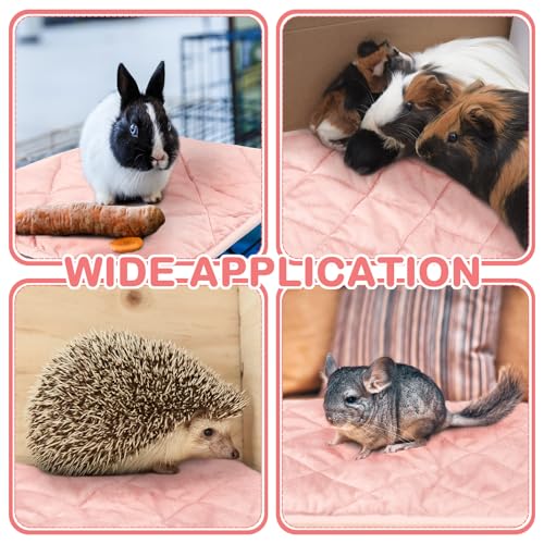 4 Pack Self Heating Cat Pad Self Warming Dog Mat Reflects Body Heat Extra Warm Thermal Pet Pad Washable Dog Cat Bed Crate Bed Mat Blanket (Pink,16 x 20 Inch) - color: Pink, size: 16 x 20 Inch