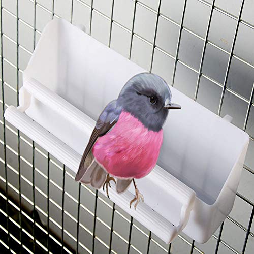 [2 Pack] Seneme Bird Water Dispenser for Cage, Bird Food Feeder for Cage | Bird Food Bowl Cups, Bird Waterer Food Feeder, Birds Dispenser Feeder for Cage with Bird Feeder Accessories - size: 2 Pack