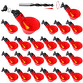 24Pack Chicken Waterer Cups,Poultry Water Cups,Automatic Poultry Waterer for DIY Poultry Quail Duck Chicken Bird Drinker