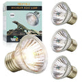LUCKY HERP 4 Pack 50W UVA UVB Reptile Light Bulbs, Heat Lamp Bulbs for Reptiles and Amphibians, Basking Light Bulb for Turtle, Bearded Dragon, Lizard Heating Use - size: 50*4