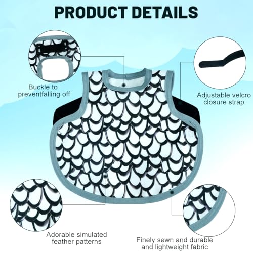 6 Pcs Chicken Saddles for Hens, Adjustable Chicken Apron Back Protector for Hens Back Feather Protection, Waterproof Chicken Back Protector for Poultry, Fits Small to Medium Hens