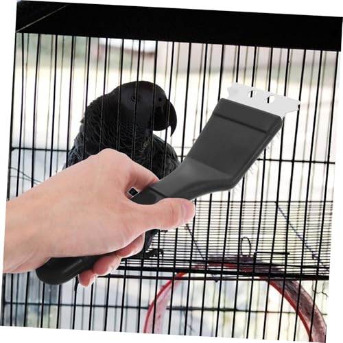 HANABASS Birdcage Cleaning Brush Bird Litter Scraper Stainless Steel for Bird Lovers
