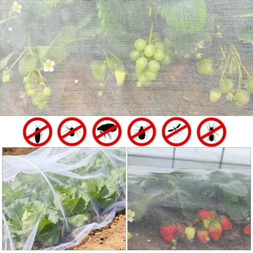 Garden Netting, 4'x10' Plant Netting Pest Barrier Bird Mosquito Net for Garden Protection, Garden Plant Cover Row Cover Raised Bed Screen Mesh for Vegetables Fruits Flowers Crops Plants Greenhouse - size: 4ft x 10ft