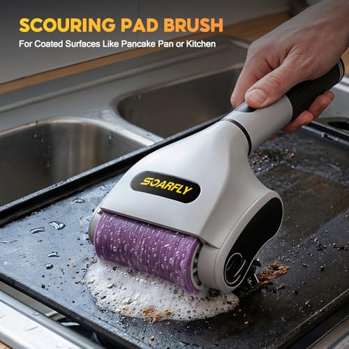 Electric Grill Brush, Wireless Grill Cleaner BBQ Cleaning Brush Kit