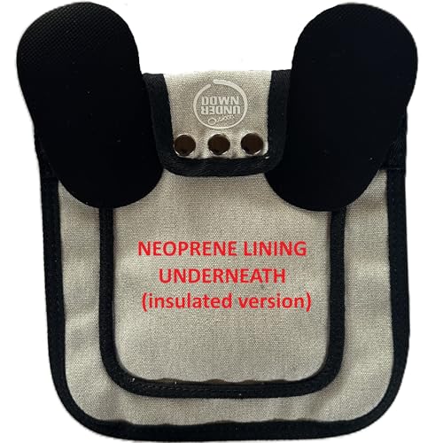 DOWN UNDER OUTDOORS 2 Medium-Large Chicken Saddles (Insulated Light Gray) | Adustable Straps, Chicken Apron, Poultry Saver, Pet Supplies, Including Shoulder Covers, Protection from the Cold - color: Insulated Light Grey