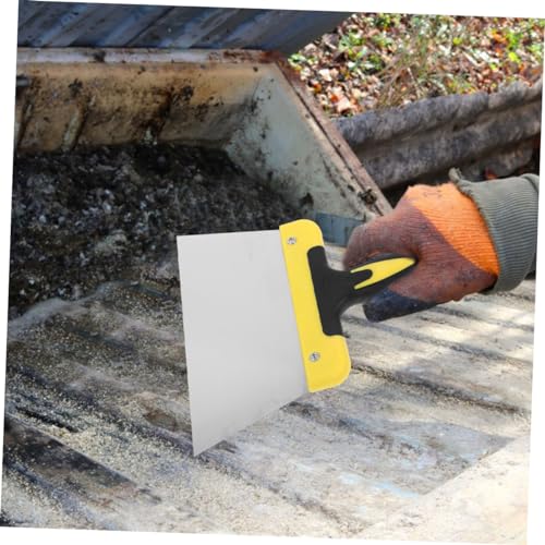 POPETPOP Bird Droppings Cleaning Scraper Stainless Steel Poop Scraper for Bird Cages Efficient Removal Tool for Indoor Outdoor Use for Bird Owners