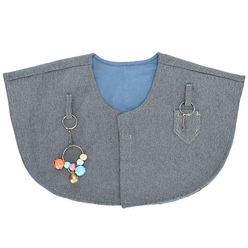 Parrot Diaper Anti Scratch Bird Poop Shoulder Protector Bird Diaper Harness with Anklet Toys for Training Stand Bell Pendant