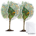 2 Pack 6 x 6.6 ft Large Fruits Tree Netting, Garden Mesh Insect Tree Cover with Zipper Drawstring Bird Barrier Net Plant Bags Blueberry Bushes Protection Cover for Prevent Animals Deer Squirrel Bug - size: 6 x 6.6 Ft/ 2pcs/ zipper