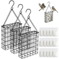 Bird Nesting Material Holder, Handmade Fiber Bird Nesting Material, Refillable Bird Shelter, Outdoor Bird Nesting and Resting Spot, Gift for Animal and Bird Enthusiasts (3 Set) - color: 3 set
