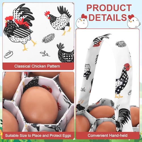 Egg Collecting Apron and Basket, 12 Pouches Chicken Egg Apron with 7 Pouches Basket, Aprons for Fresh Eggs - color: Style 1