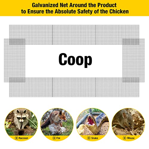 Aivituvin Chicken Coop Chicken Wire Netting Barrier Poultry Fence Keep Your Flock Safe from Predators