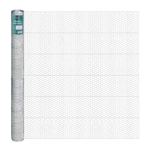 20GA Galvanized 72in x 50ft x 1in Mesh Chicken Wire Hexagonal Poultry Netting - size: 72"x50'