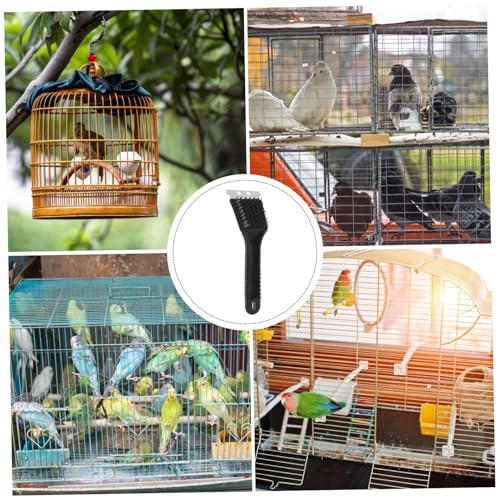 HANABASS Birdcage Cleaning Brush Bird Litter Scraper Stainless Steel for Bird Lovers
