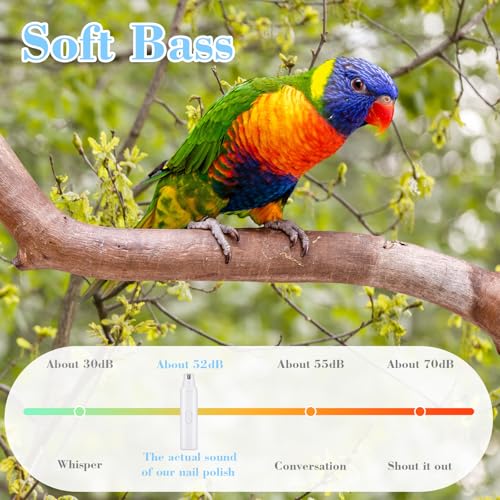 Lasnten 2 Pcs Bird Nail Grinder with Clipper Bird Nail Trimmer File Pet Grooming Tool for Parrot Budgerigars Parakeets Myna Conure Finches Lovebirds(White) - color: White