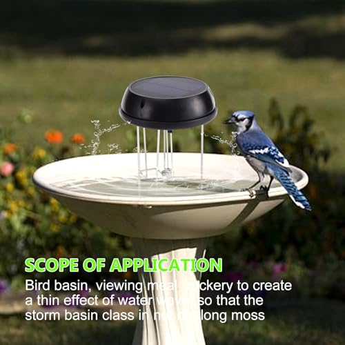Bird Bath Solar Swing Device | Water Wiggler for Bird Bath