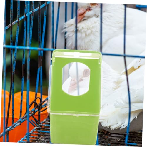 Garneck Bird Cage Feed Dispenser 4pcs Pigeon Feeder Hanging Bowl Quail Feeder Cage Supplies Pigeon Supplies