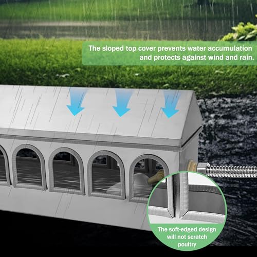Automatic Chicken Waterer Stainless Steel Pigeon Water Poultry Water Dispenser Automatic Filling Water with Float Valve for Turkey Quail Duck Goose