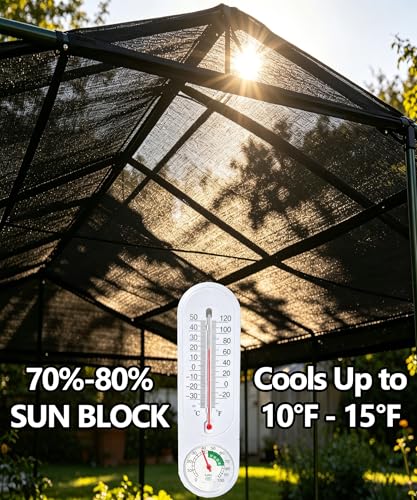 70%-80% Black Shade Cloth,3FTX6FT Mesh Tarp Pergola Sun Shade | UV Sunblock Fabric for Garden, Plants Cover, Greenhouse, Pergola, Patio, Porch & Chicken Coop,Tomatoes - size: 3 FT X 6 FT, style: 70% Shade