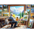 Puzzles for Adults 1000 Pieces,Painting Room Jigsaw Puzzles 1000 Pieces | Grandfather Grandson Puzzle for Adults Unique 1000 Piece Scenery Puzzles Fun Relax Puzzle Challenging Family Game Gift - style: Painting