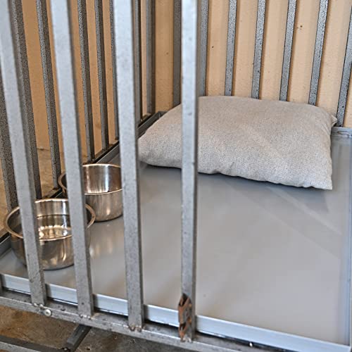 35x21.63x1 Replacement Tray for Dog Crate, Galvanized, Chew-Proof and Crack-Proof Dog Kennel Tray Replacement - size: 35"L x 21.63"W x 1"H